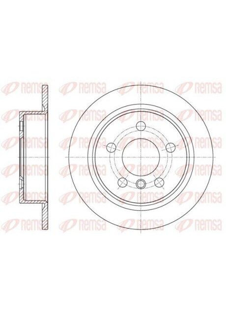 Диск гальмівний Remsa (345766014)