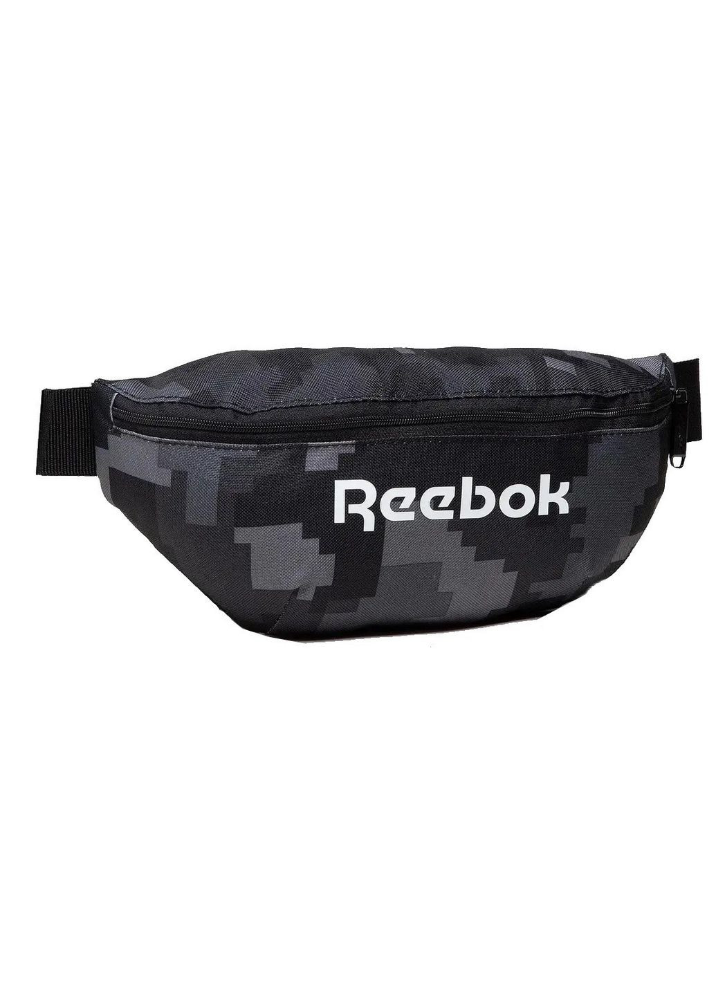 Сумка на пояс, набедренная сумка, бананка пиксель 12х25х7 см Reebok (289464917)