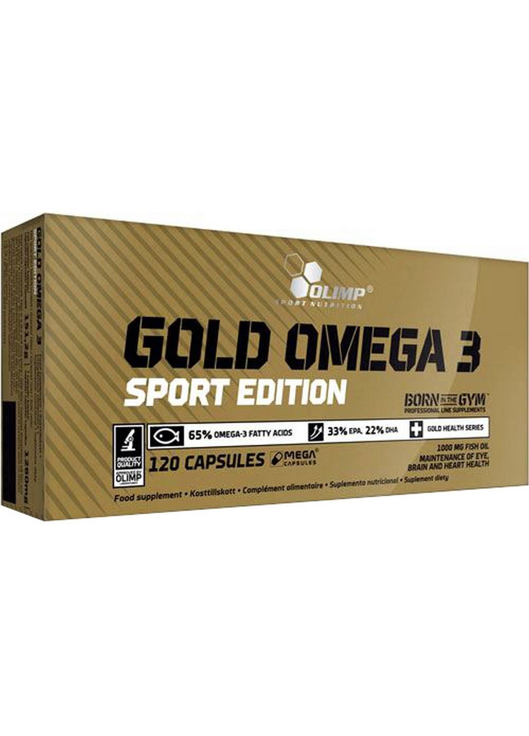 Жирные кислоты Gold Omega 3 Sport Edition, 120 капсул Olimp (293339031)