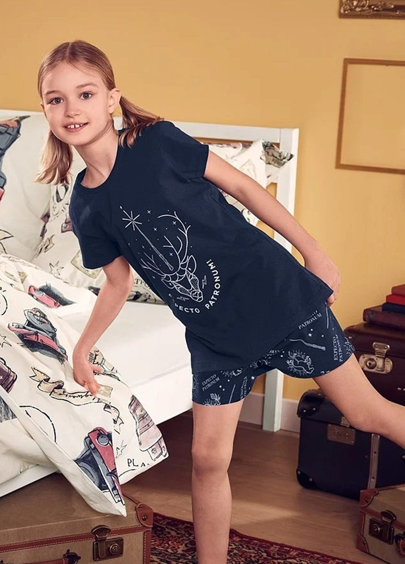Темно-синя всесезон піжама футболка + шорти Harry Potter