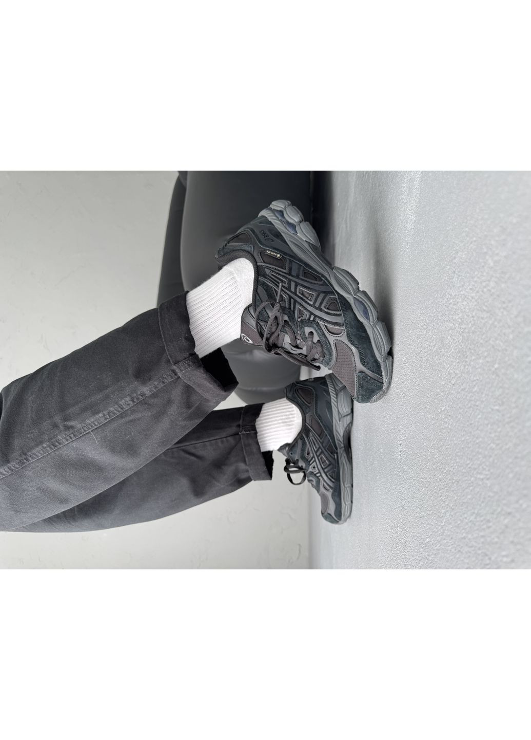 Чорні Осінні кросівки чоловічі Asics Gel NYC Black Gore-Tex | Асікс Гель-НЮК