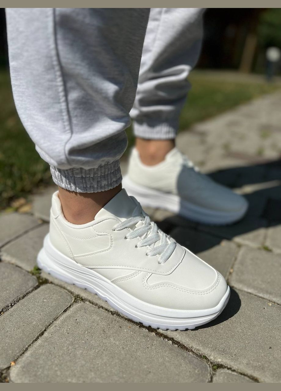 Білі кросівки жіночі з еко шкіри (1144) No Brand білі демісезони (317275364)