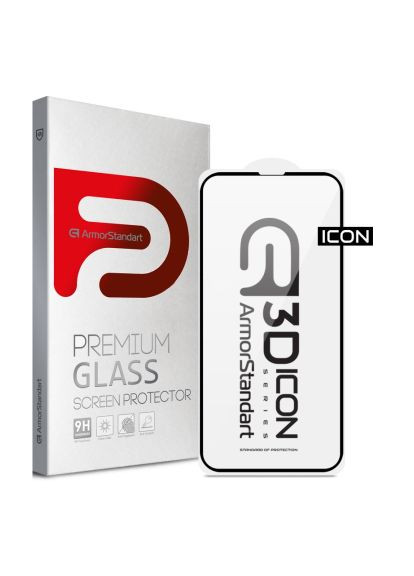 Стекло защитное (ARM61974) ArmorStandart Icon 3D Apple iPhone 14 Pro Max Black (366489192)