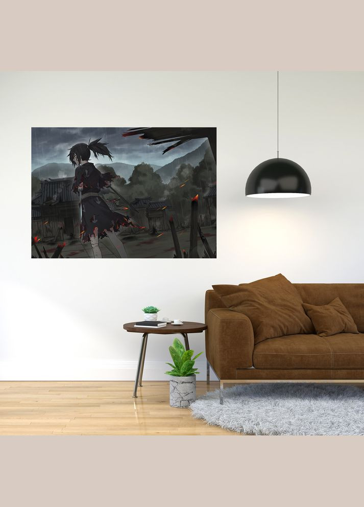 Плакат- з принтом Dororo - Дороро (японська манга телесеріал аніме) 16 A4 A1 Кавун постер (316210461)