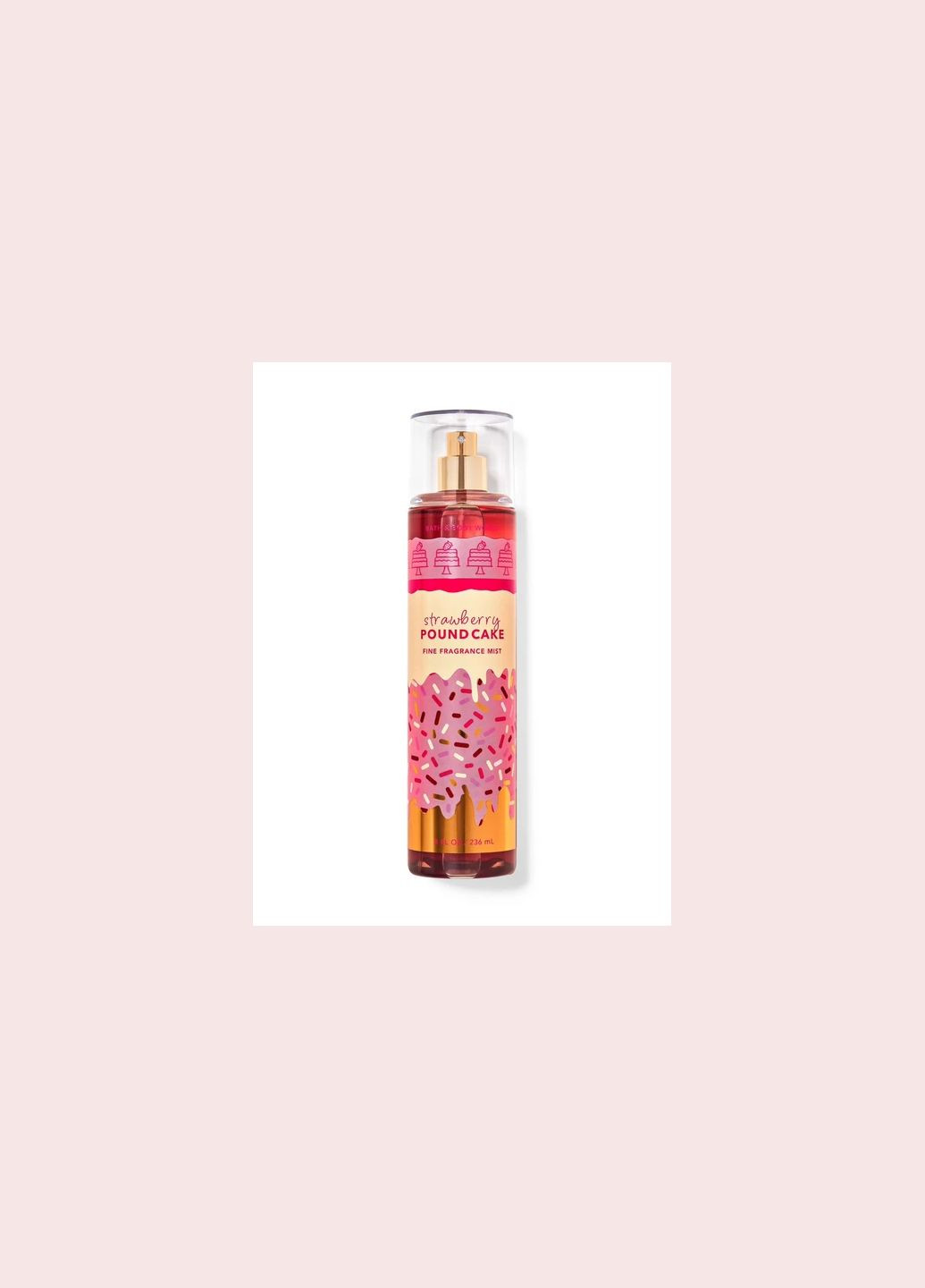 Спрей для тела Strawberry Pound Cake Bath and Body Works 236мл Bath & Body Works (351394866)