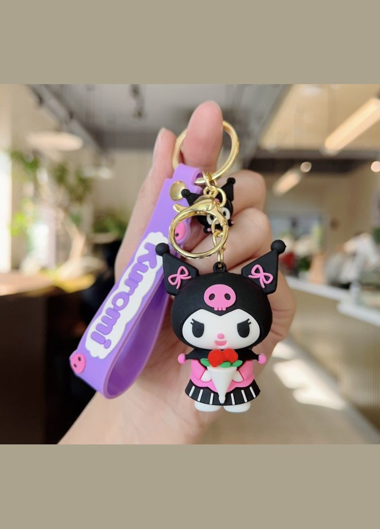 Куроми брелок kuromi креативный мультяшный брелок силиконовый брелок для ключей креативная подвеска Shantou (292634212)