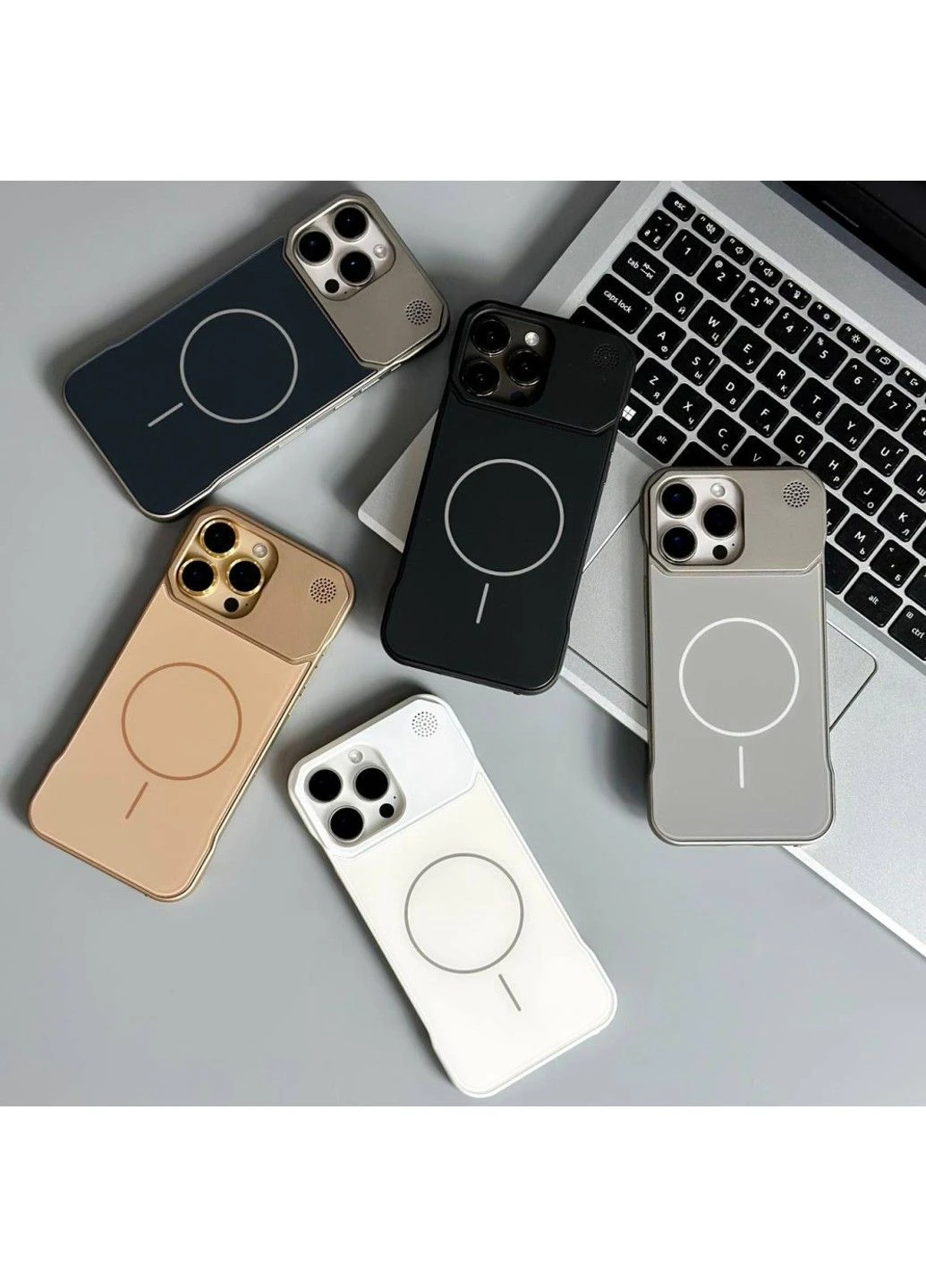 Чехол Glass Matte Aromatherapy Metal Magnetic для iPhone 16 Black No Brand (382772058)