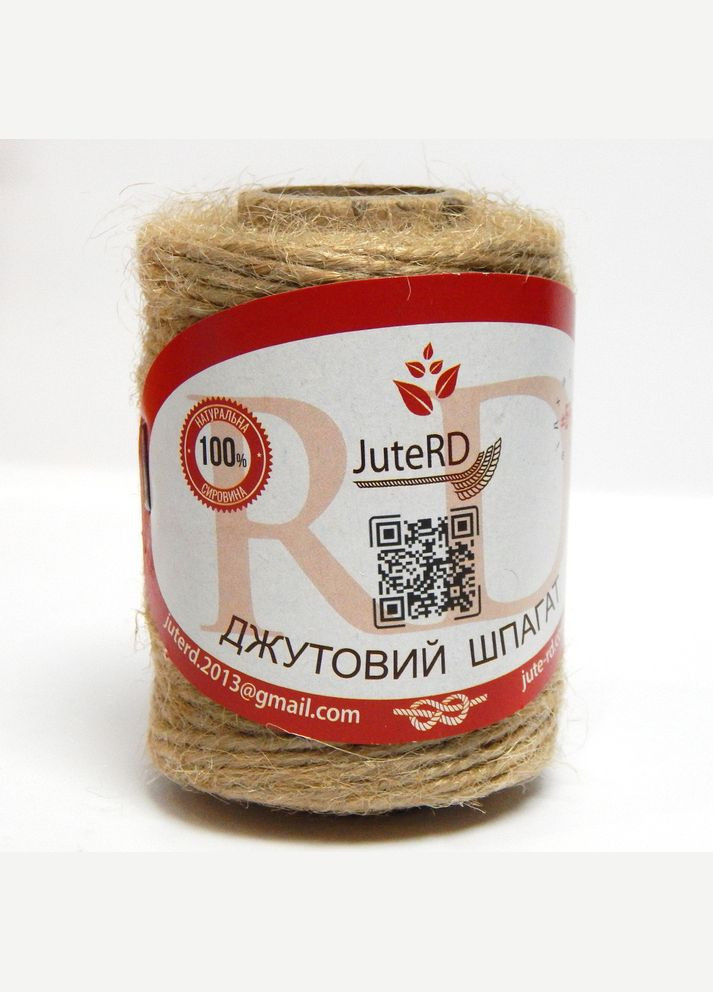 Шнур джутовый (веревка, шпагат), 2 мм, 80 м No Brand (341730896)