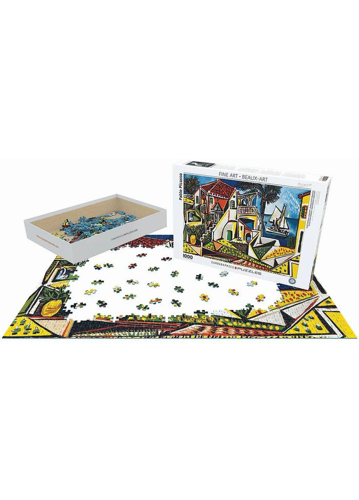 Пазл Средиземноморский пейзаж. Пабло Пикассо, 1000 частей () Eurographics 6000-5854 (328394057)
