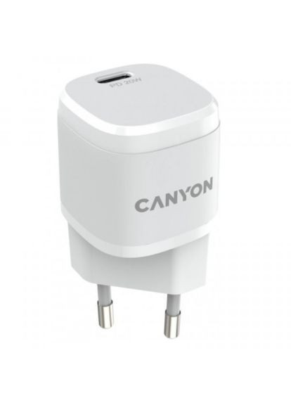 Зарядний пристрій Canyon pd 20w white (268145801)