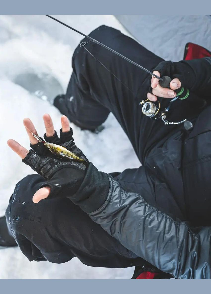 Перчатки из Gore-Tex Windstopper Half Finger Glove Black Simms (335007445)