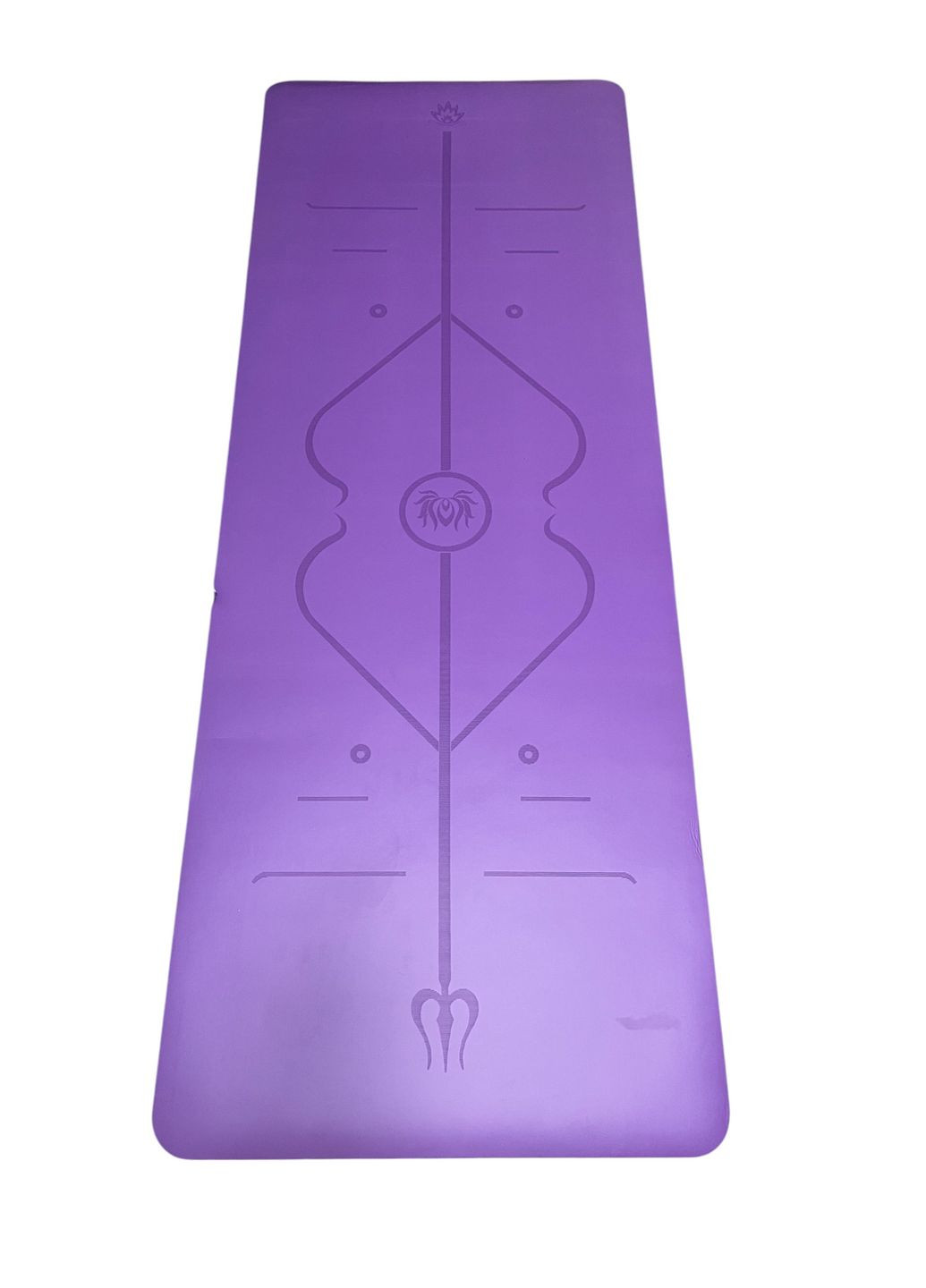 Килимок для йоги та фітнесу PU 183*68*0.5 см фіолетовий No Brand (356116897)