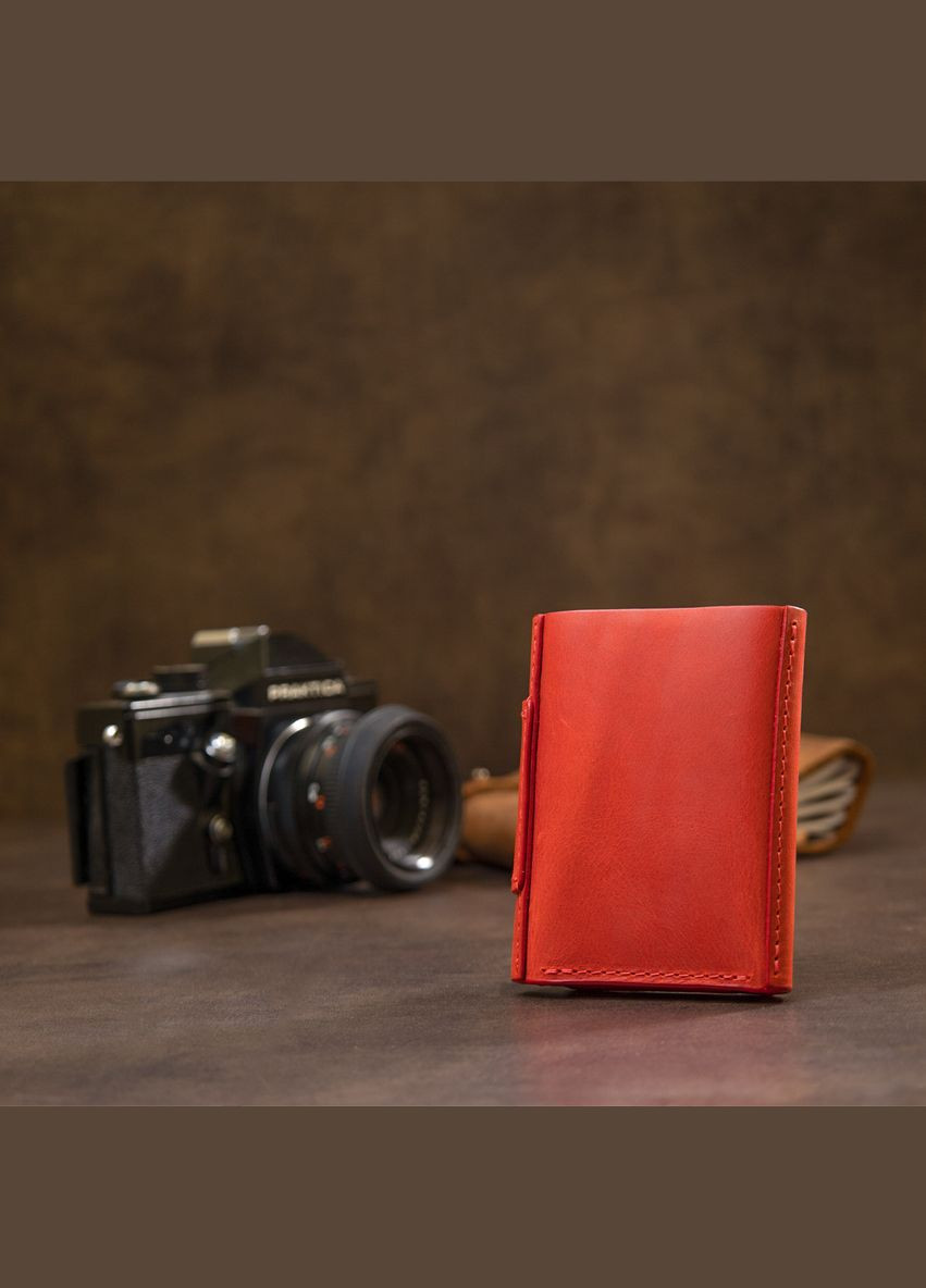 Жіночий гаманець з натуральної шкіри 11459 Червоний Grande Pelle (306882140)