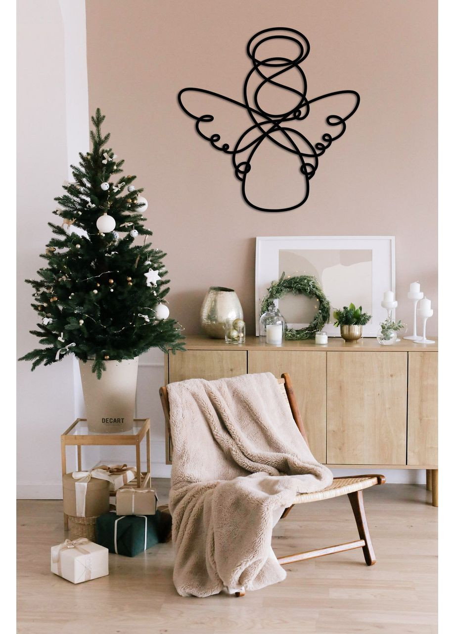 Дерев'яне панно для кімнати. Дерев'яна картина для подарунка Angel 30х29 см Decart (360613301)