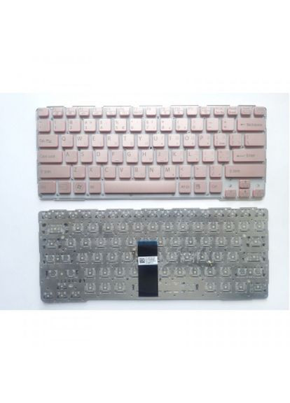 Клавіатура ноутбука светка UA (A43618) Sony e14 series розовая с красной каемкой/без рамки под (275091840)
