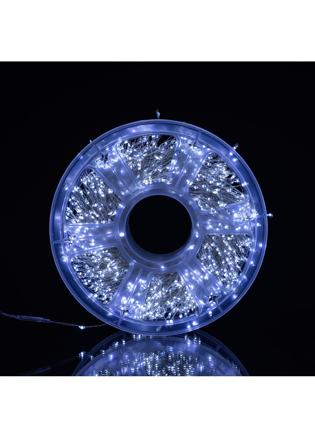 Гирлянда-нить Роса Хвойная лапа 1500 LED 50 метров белая, белый GarlandoPro (365839991)