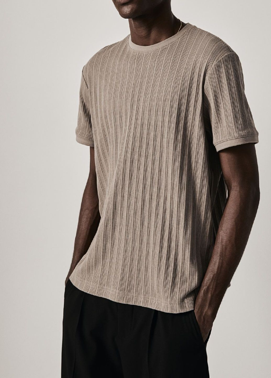 Сіро-коричнева футболка H&M