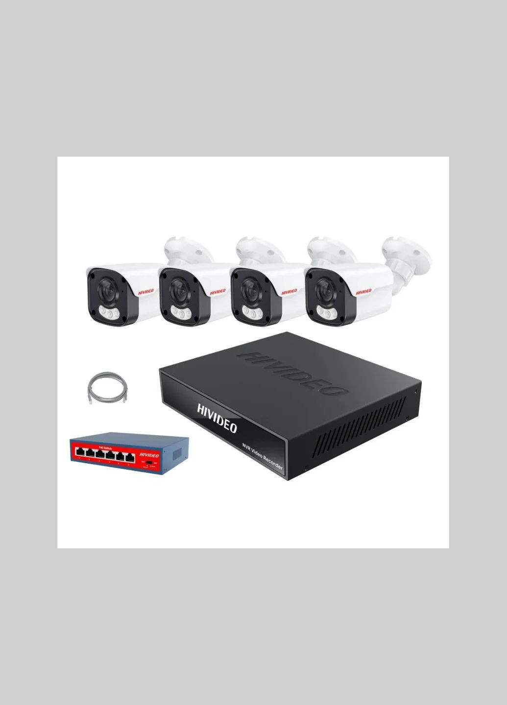 Комплект видеонаблюдения 5 МП HI-KIT/9904 HIVIDEO (345702978)