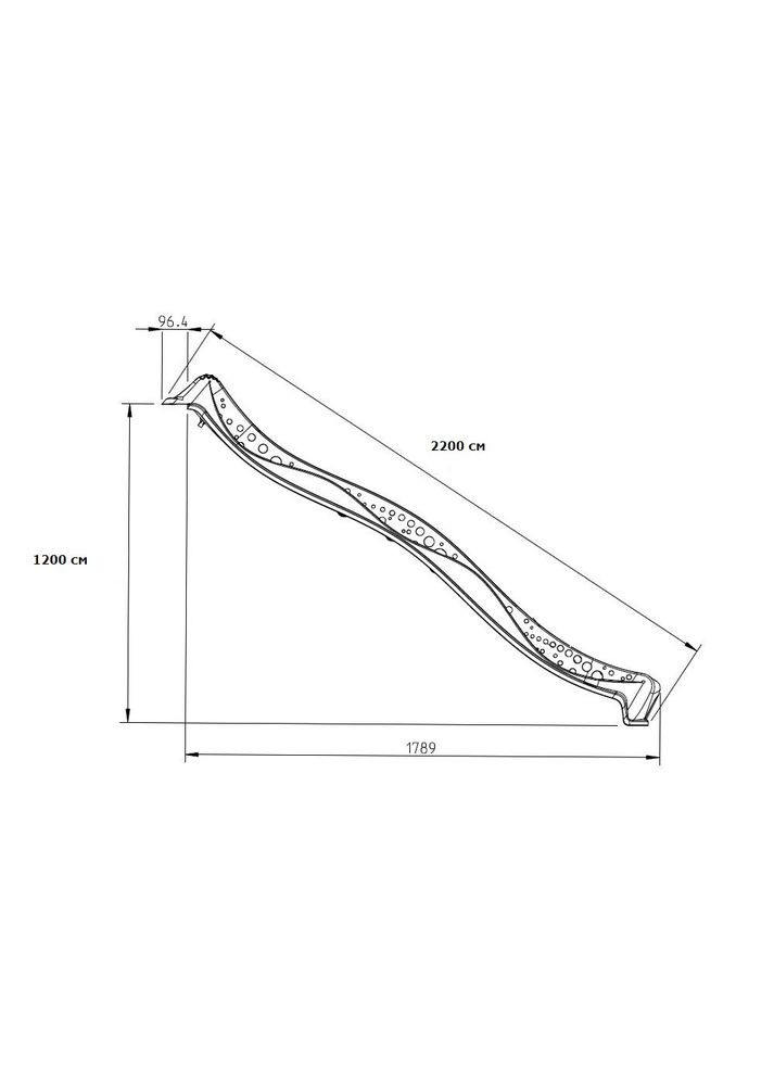 Горка детская пластиковая 2.2м Kbt (342120694)