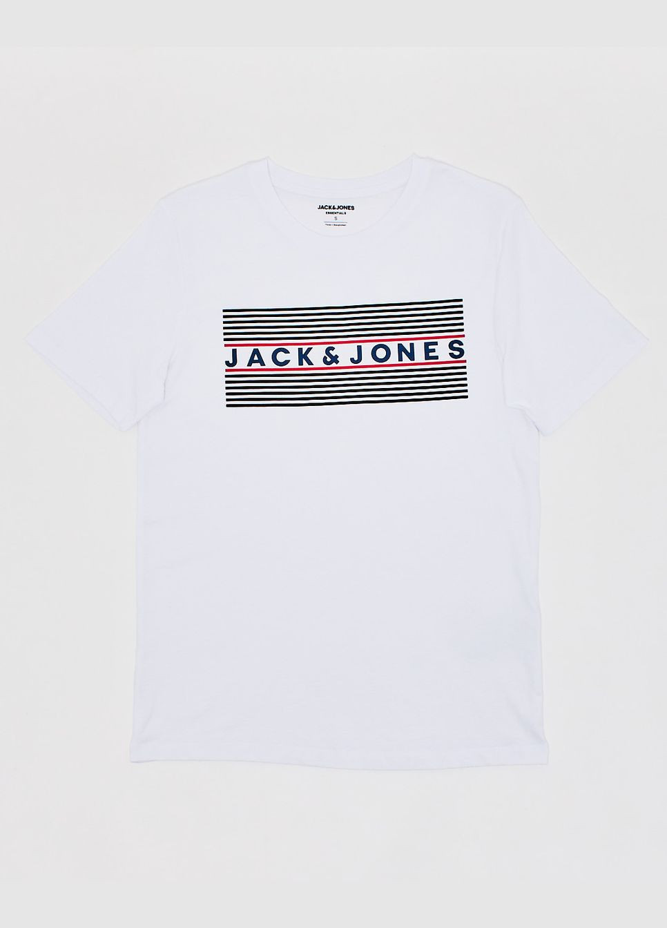 Белая футболка,белый с принтом синий,jack&jones Jack & Jones