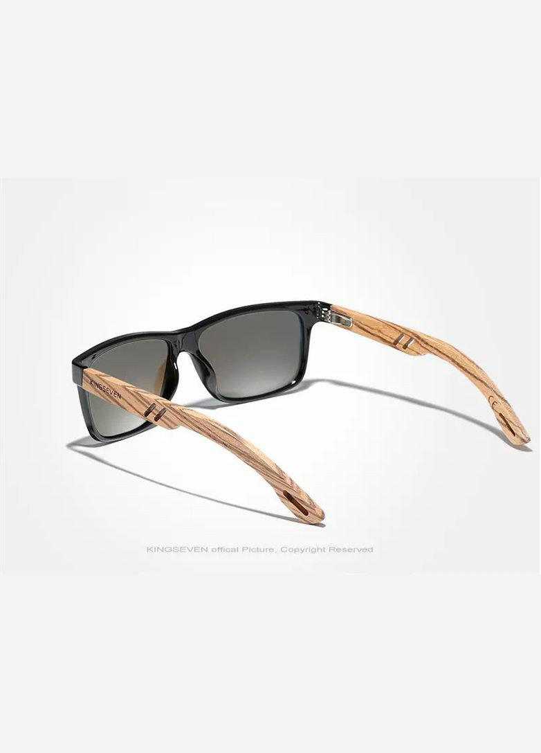 Чоловічі поляризаційні сонцезахисні окуляри W5508 Black Silver KINGSEVEN (304974585)