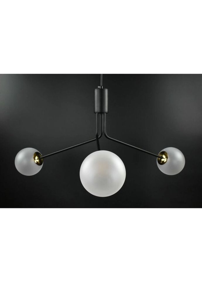 Люстра підвісна на 3 лампочки 26684 Чорний 45-120х80х80 см. Sunnysky (335975180)