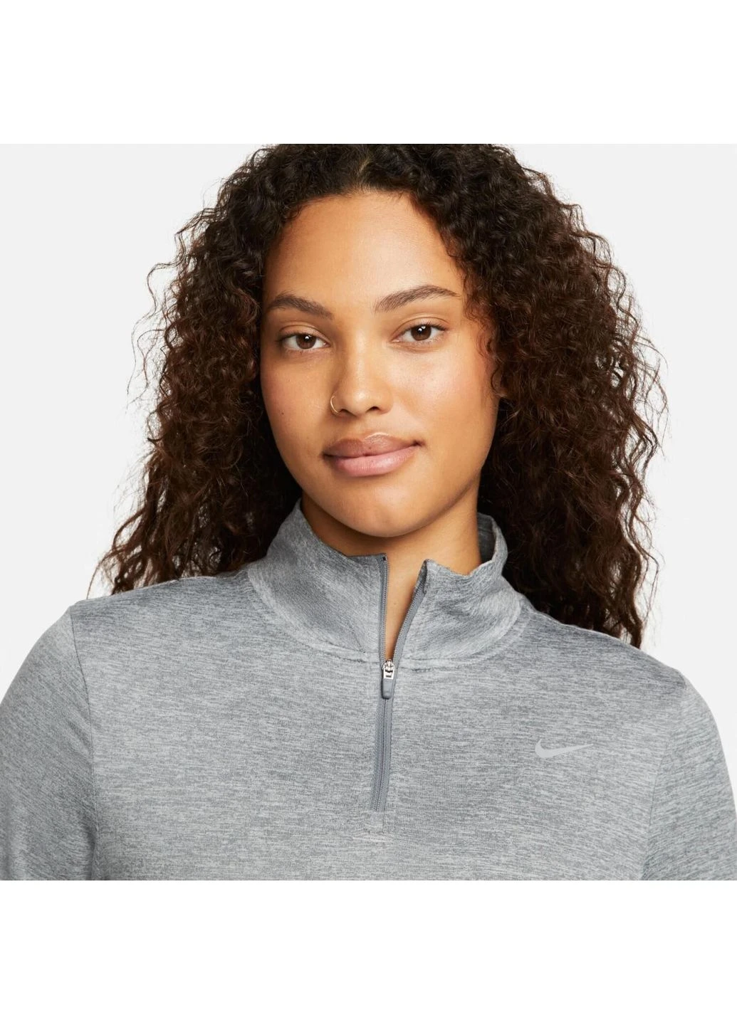 Реглан для бега женский SWIFT TOP серый FB4316-084 Nike (401821902)