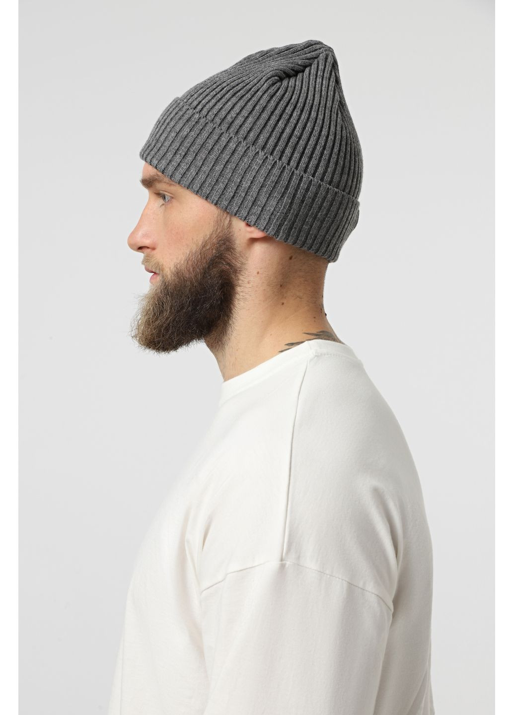 Шапка светло-серая Эйсик Ейсік (367185145)