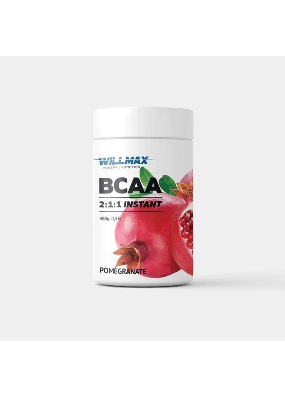 Аминокислоты BCAA 2:1:1 Instant Гранат 400 г Willmax (361116387)