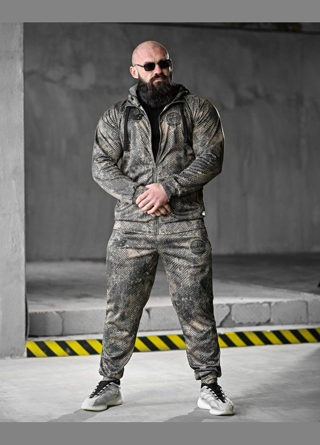 Стильний спортивний костюм чоловічий Stone Island & New Balance зелений Freedom (322700710)