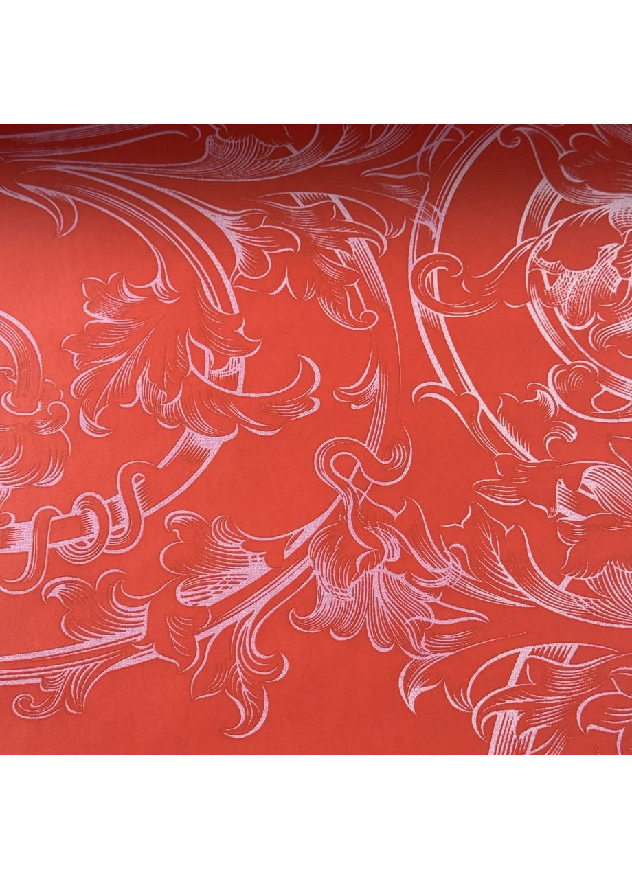 Обои Gloockler 54119 красные с рисунком для комнаты 53 см х 10 м MARBURG (371775508)