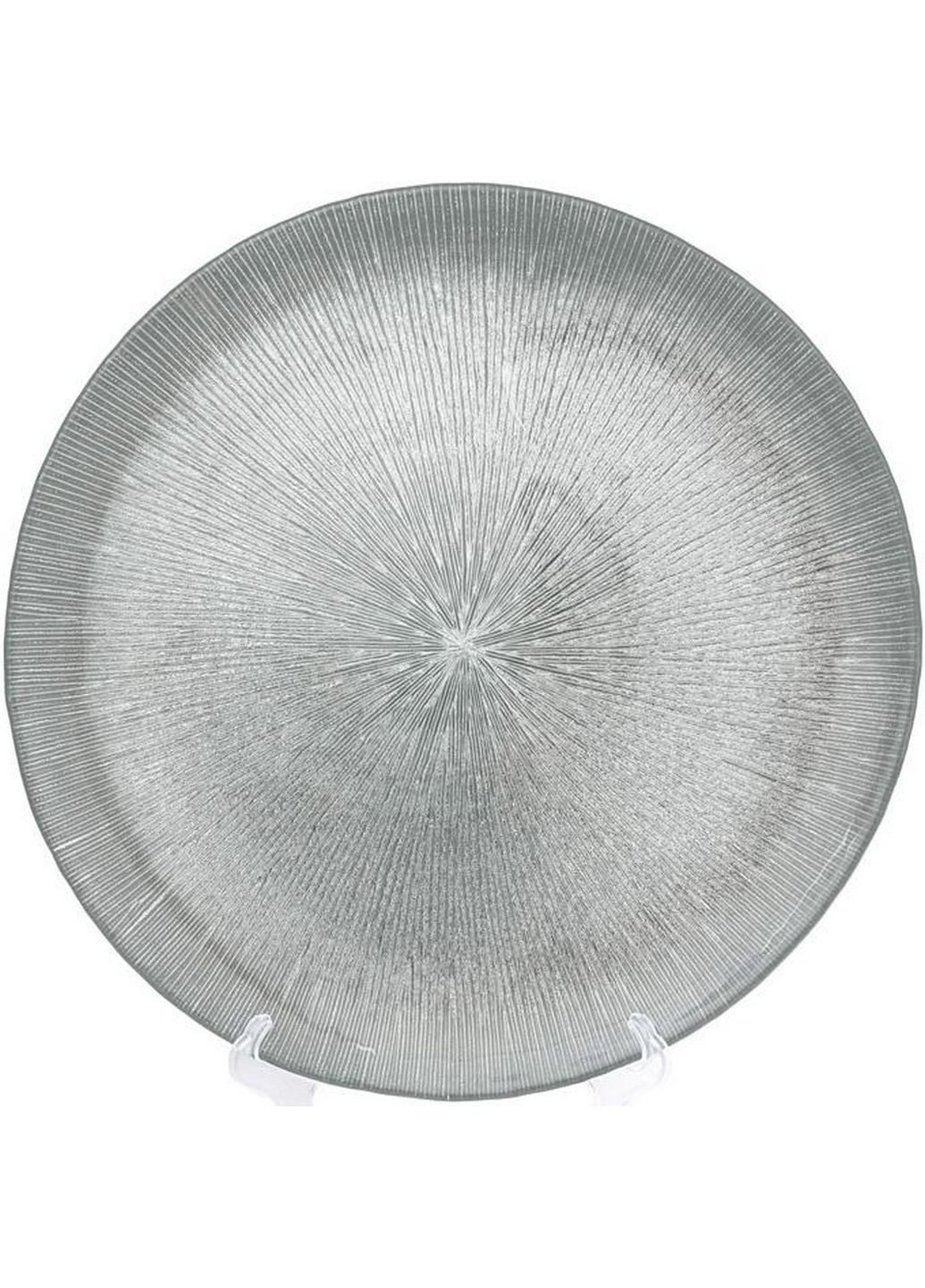 Блюдо сервировочное silver web декоративное, подставная тарелка Bona (282589923)