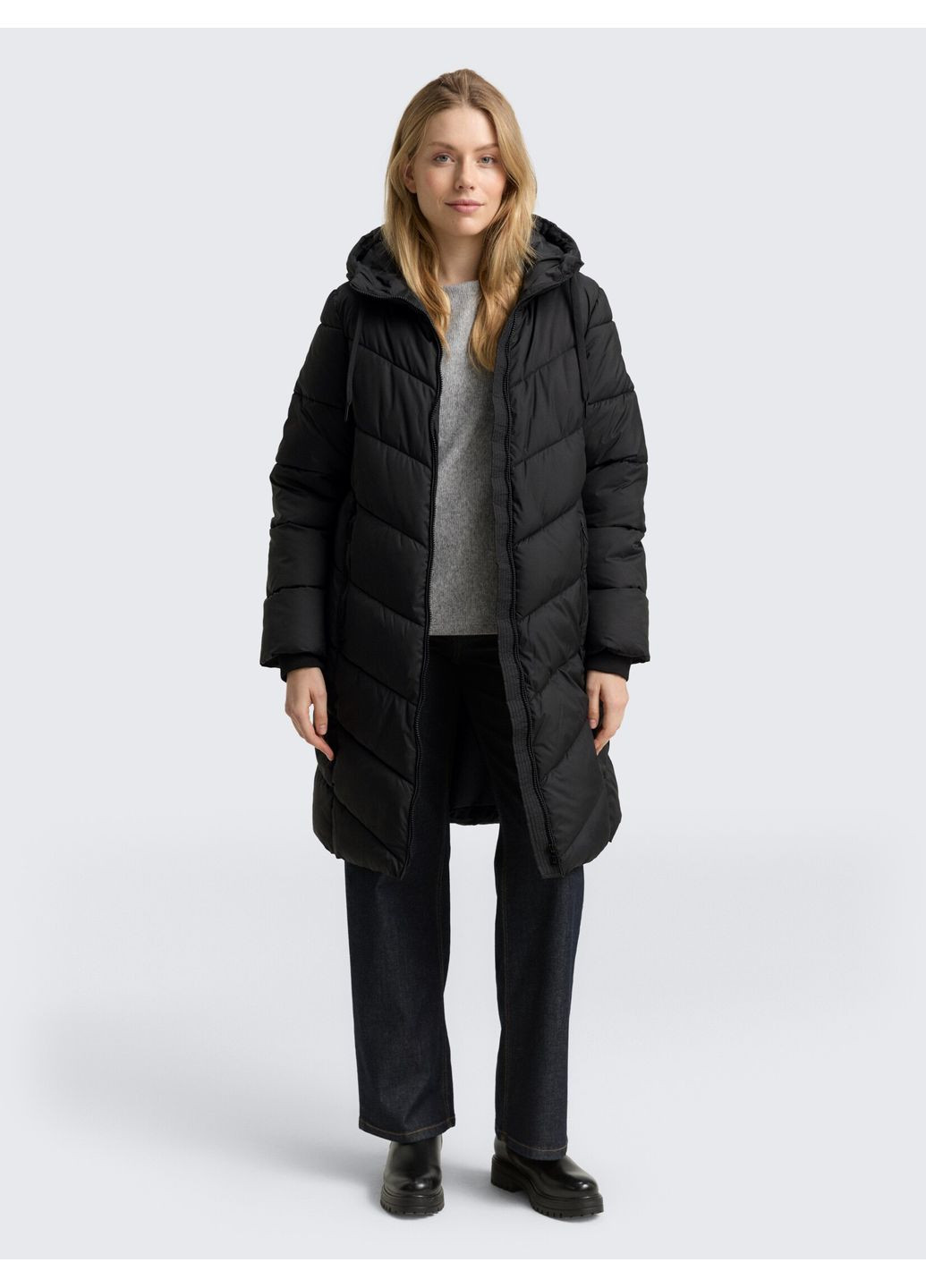 Черный зимний Пуховик Tom Tailor