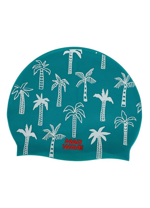 Шапочка для плавания для взрослых Palm Tree M055330, (60444252) Mad Wave (360620326)