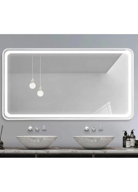 Дзеркало LED DEM0065D Silver 120смх75см сенсорне включення + підігрів Dusel (316720400)