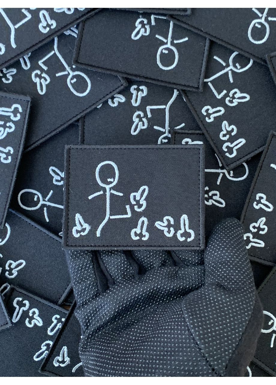 Шеврон ПОХУ*СТ (Форма прямокутна. На липучці) Розмір 8x6см No Brand (369924878)