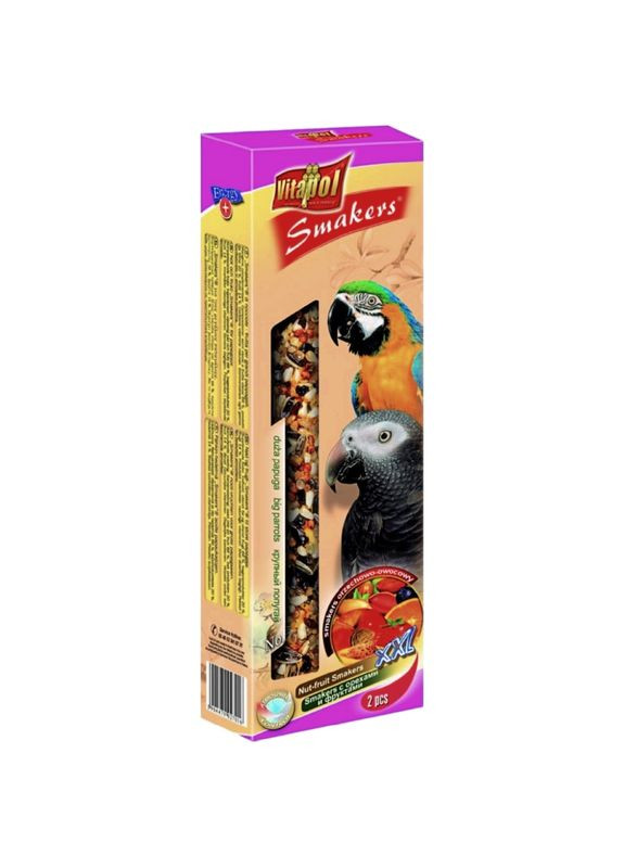 Smakers Snack XXL Корм для великих папуг 250г Vitapol (276973596)