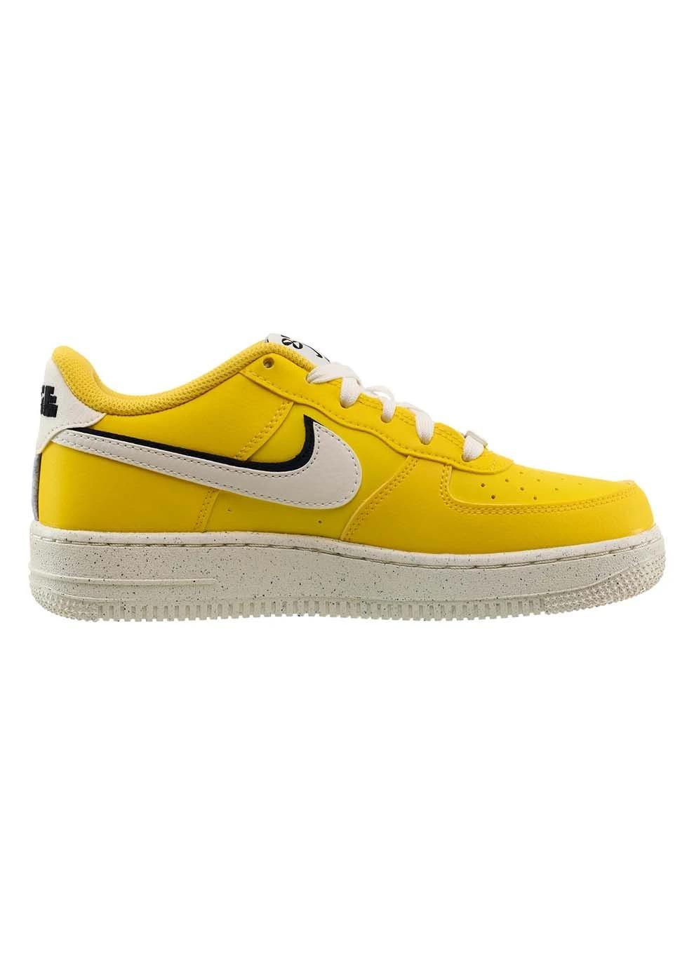 Желтые демисезонные детские кроссовки air force 1 lv8 жёлтый Nike