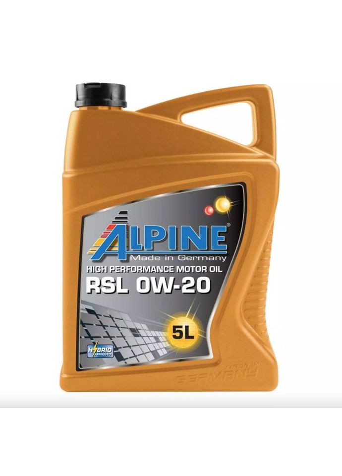 Автомобильное моторное масло RSL 0W-20 5л 0195-5 Alpine (352765416)