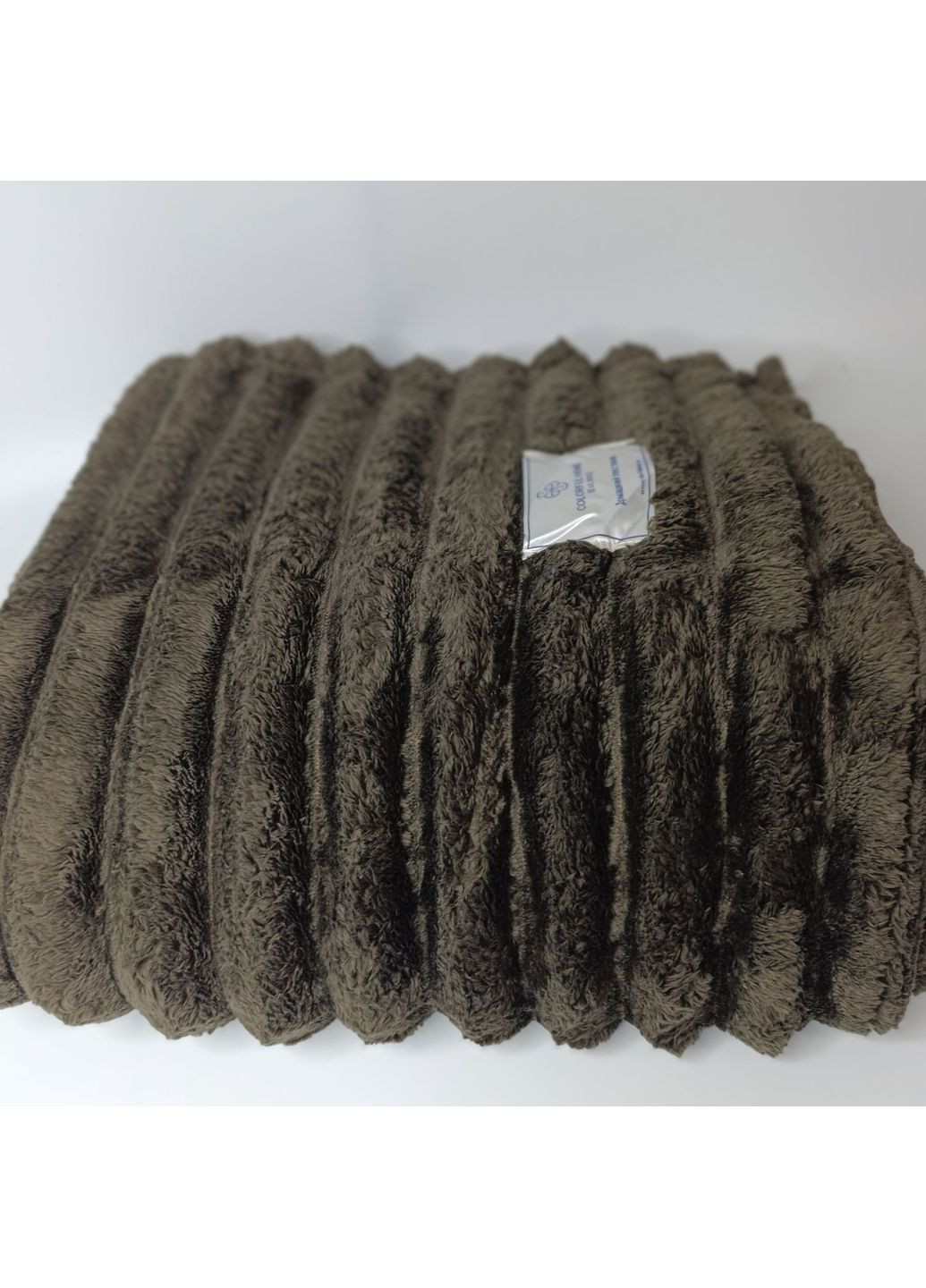 Пухнастий плед-покривало Королівський,, Євро, 200x220 см Сірий Євро Colorful Home Шарпей (363131238)