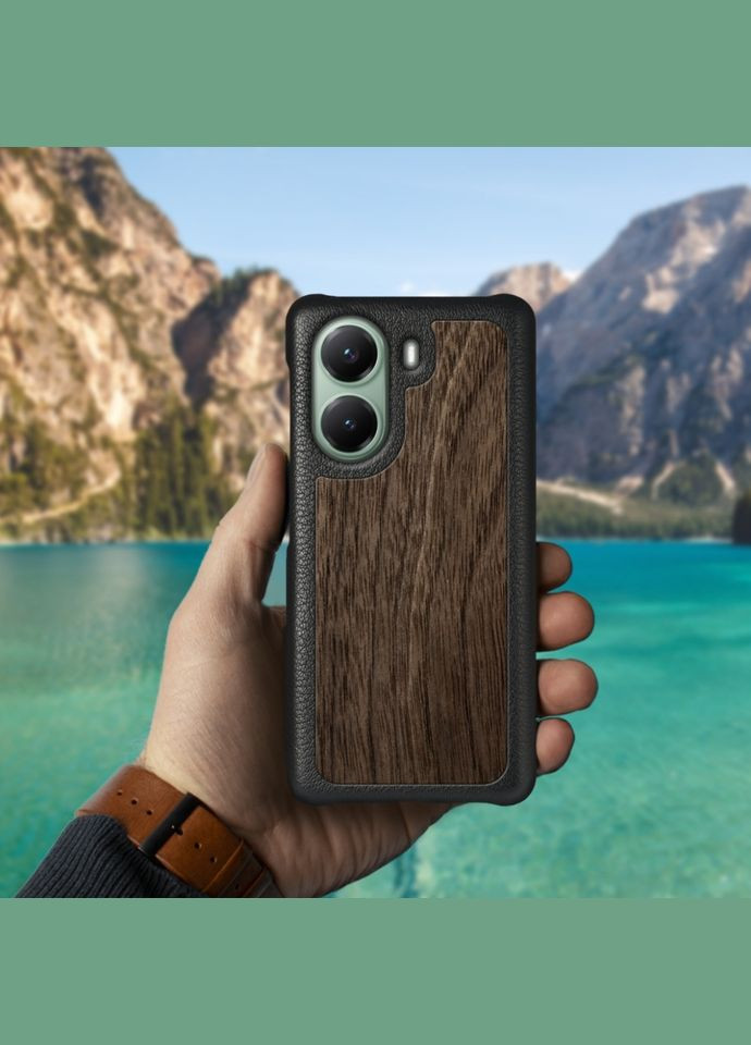 Кожаная накладка WoodBacker для Xiaomi Poco X7 Pro (78311) Stenk (323645171)