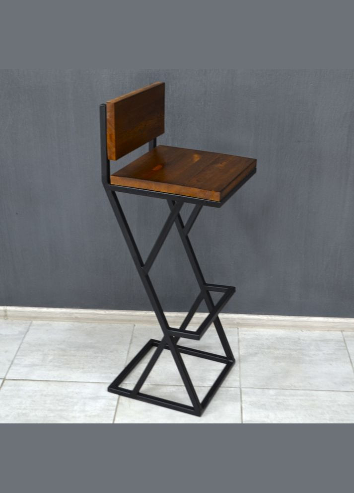 Стул лофт барный со спинкой 2 Троян (346531815)