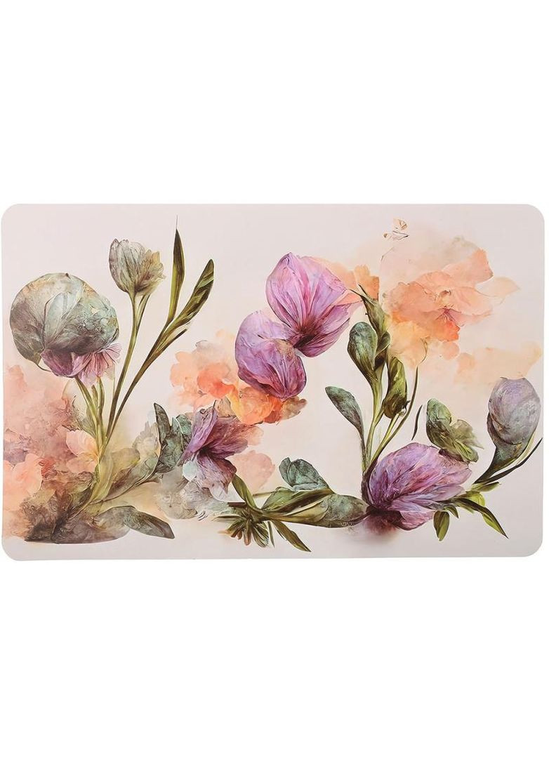 Набор сервировочных салфеток 12 штук Floral полипропилен подтарельники для стола плейсматы 28x43 см BonaDi (368989695)