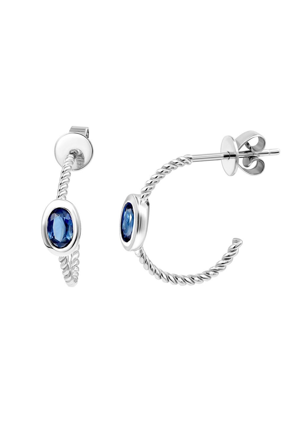 Сережки з сапфірами у білому золоті 1С034ДК-1757 Zarina (334875050)