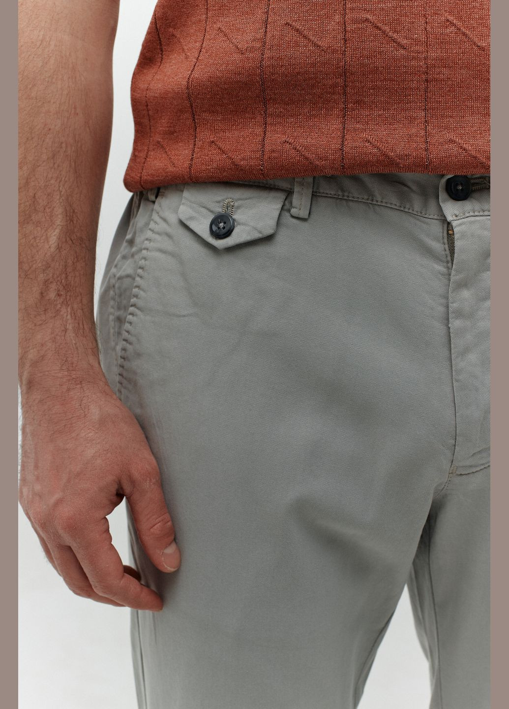 Серые демисезонные чиносы брюки NAVI