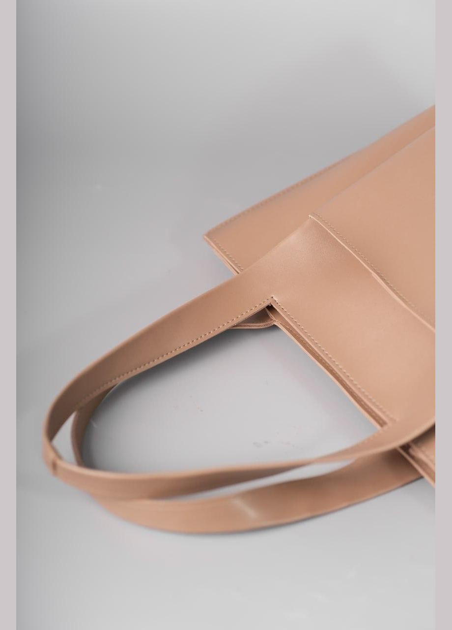 Сумка жіноча Шопер функціональна бежева з екошкіри NIUNIU (336493057)