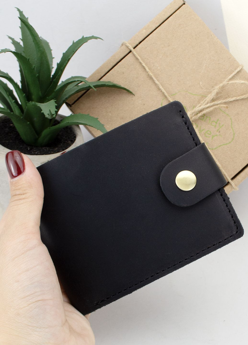 Подарочный набор мужской №41 (черный) ремень, портмоне, обложка, ключница HandyCover (302211517)