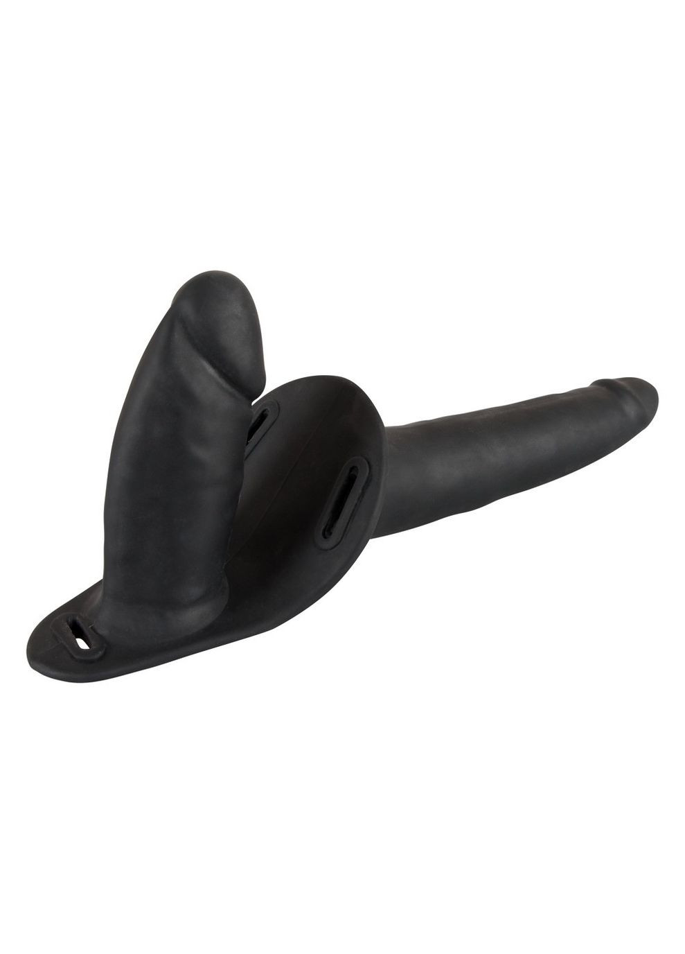 Жіночий страпон - Double Strap On Black Silicone Orion (335862786)