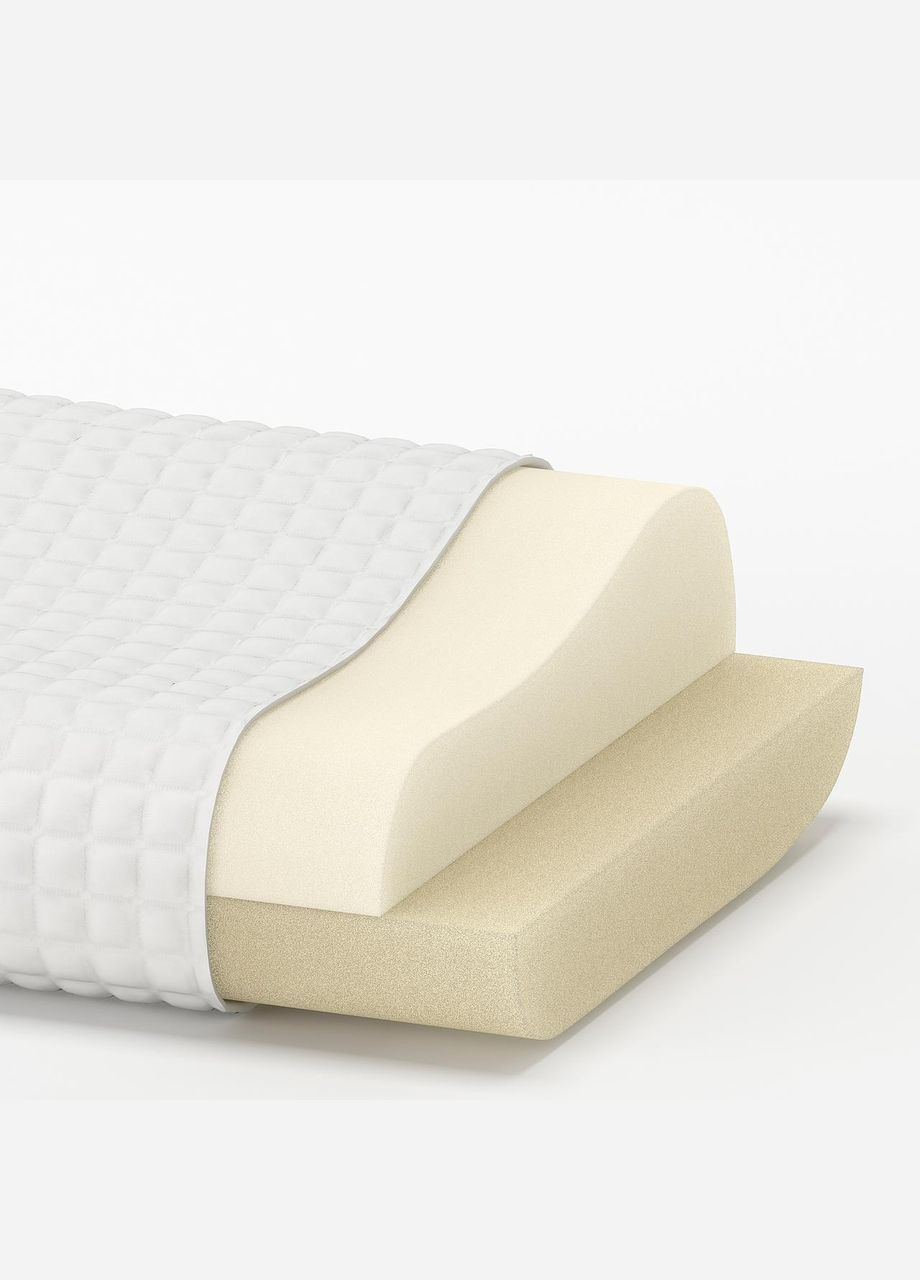 Эргономичная подушка Ä для сна на боку/остановке белый 33х50 см IKEA (272150560)