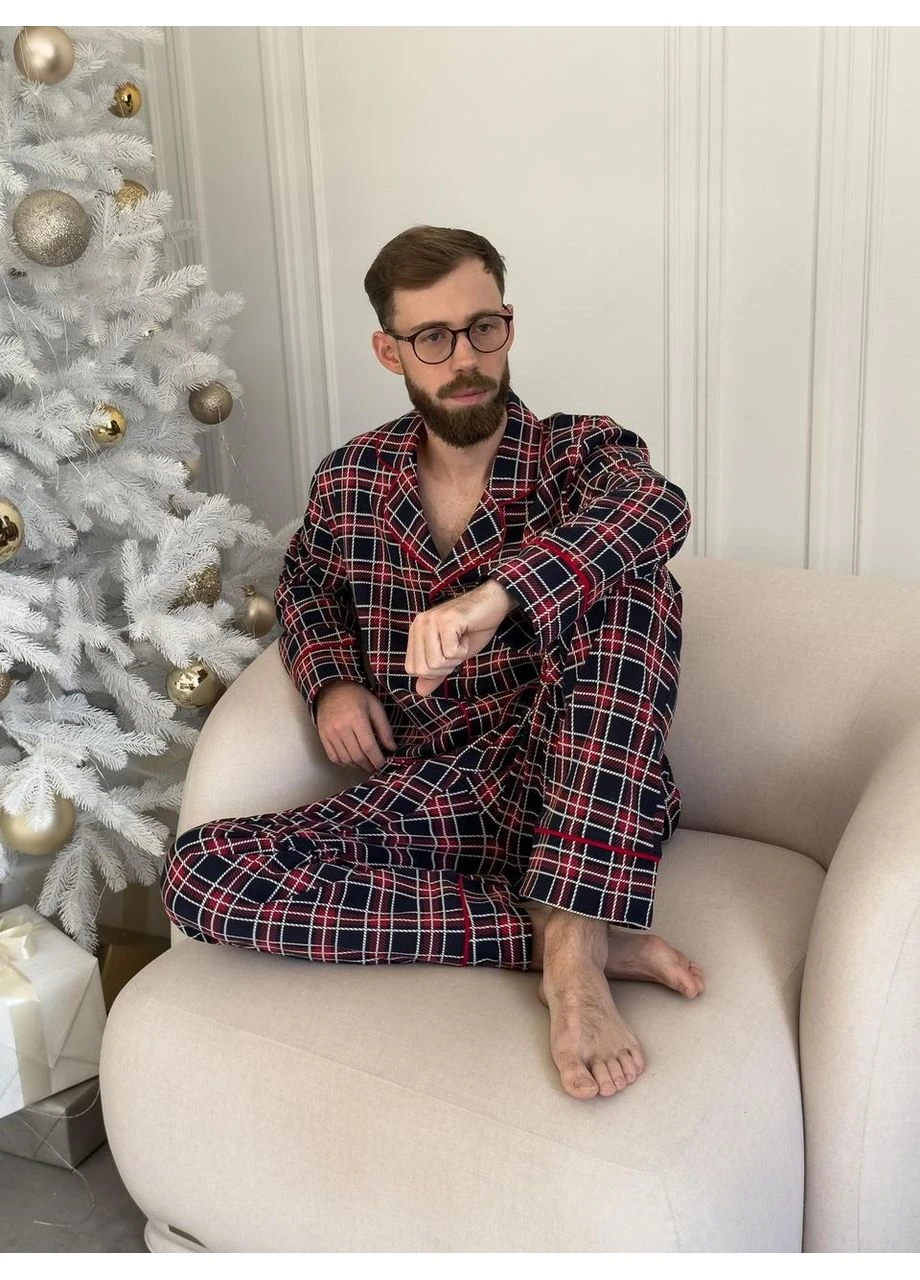 Чоловіча тепла піжама з начосом "Oxford" Cosy (386864062)